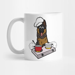 Funny guard dog is a chef Mug